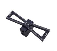 Gabarit Queue d'Aronde Aluminium 64mm Ratio 1:5 et 1:8(Type B) | Double ratio 1:5 et 1:8, pour idéal pour bois tendre et dur, longueur 1 pouce, précision maximale