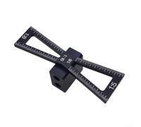 Gabarit Queue d'Aronde pour aluminium 1:5 1:8 pour bois Tendre(Type B) | Ratio 1:5 pour idéal pour bois tendre, 1:8 pour bois dur, marquage 1 pouce, pour aluminium léger, usage facile