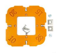 Gabarit Rayon d'Angle R15-R30 pour Défonceuse(R10-25) | Rayons R15, R20, pour r25, R30 inclus, pour idéal pour arrondir angles extérieurs rapidement et précisément