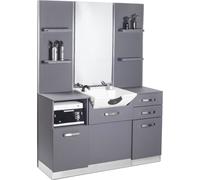 Gabbiano console de barbier avec lavabo ? B085 gris
