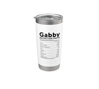 Gabby Nom nutritif personnalisé pour femme fille Noël Gobelet isotherme en acier inoxydable double paroi