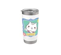 Gabby’s Dollhouse Cakey Cat Floral Portrait Gobelet isotherme en acier inoxydable double paroi