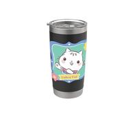 Gabby’s Dollhouse Cakey Cat Floral Portrait Gobelet isotherme en acier inoxydable double paroi