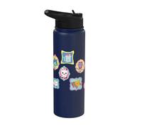 Gabby’s Dollhouse Framed Friends All Over Print Stainless Steel Insulated Water Bottle