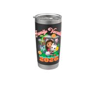 Gabby's Dollhouse Family Vacation 2026 Gobelet isotherme en acier inoxydable double paroi