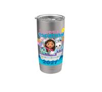 Gabby's Dollhouse Summer Vacation 2027 Gobelet isotherme en acier inoxydable double paroi