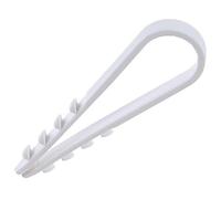 Gabex® Lot de 10 à 1000 chevilles à boucle - Plage de serrage 3-13, 6-20, 8-28 mm - Passant enfichable - Collier de serrage pour chevilles - Fixation de câble (1000, 8-28 mm (blanc)