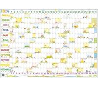 Gabi Kohwagner Mon Planificateur 2024. Calendrier mural pratique avec un design joyeux de la graphiste de Munich. Gardez une trace avec l'agenda mural 2024.