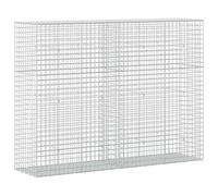 Gabion en acier galvanisé 200 x 50 x 150 cm, maille 5 x 5 cm, fil 3,5 mm | Panier de gabions, acier galvanisé, crochets et clips, extérieur, jardin et patio, clôtures, pare-vue, murs