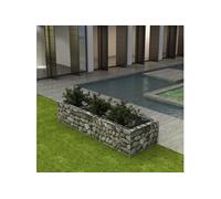vidaXL Gabion plantenbak verhoogd 270x90x50 cm staal 142556 G