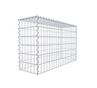 GABIONA Cage en pierre Panneau gabion Typ3 mailles 100 x 60 x 30 cm, 5 x 10 cm, Gabions, Acier galvanisé, Argenté, Jardin