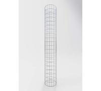 GABIONA Colonne de Pierre Panier Gabion Rond Largeur de Maille 5 x 10 cm, Hauteur 200 cm, Spirale Fermeture, galvanisé 32 cm Durchmesser