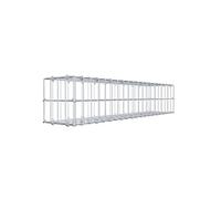 GABIONA Gabion 100 × 20 × 20 cm (L x H x P) - Panier en pierres en fil de 4 mm, largeur de maille 5 × 10 cm, fermeture à anneau en C + pince offerte - idéal pour brise-vue, clôture en gabion, mur de