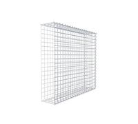GABIONA Panier de Pierre Gabion carré, Largeur de Maille 5 x 5 cm, Profondeur 20 cm, Panier de Culture Type 2, Spirale Fermeture, galvanisé 100 x 90 x 20 cm