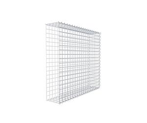 GABIONA Panier de Pierre Gabion carré, Largeur de Maille 5 x 5 cm, Profondeur 20 cm, Panier de Culture Type 2, Spirale Fermeture, galvanisé 100 x 90 x 20 cm