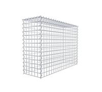 GABIONA Panier de Pierre Gabion carré, Largeur de Maille 5 x 5 cm, Profondeur 30 cm, la Culture Panier Type 3, Spirale Fermeture, galvanisé 100 x 70 x 30 cm