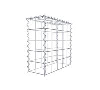 GABIONA Panier de Pierre Gabion carré, Mailles 10 x 10 cm, Profondeur Fermeture 20 cm, Panier de Culture Type 3, Spirale, galvanisé 50 x 50 x 20 m