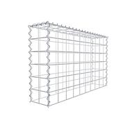 GABIONA Panier de Pierre Gabion carré, Mailles 10 x 10 cm, Profondeur Fermeture 20 cm, Panier de Culture Type 3, Spirale, galvanisé 100 x 60 x 20 cm