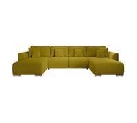 Bestmobilier Gabriel canapé panoramique convertible 7 places - Vert
