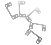 Gâche de Porte en Fer Argenté, Plaque de Renfort pour Serrure | Répare L’alignement, Couvre la Zone Abîmée, Usage Résidentiel, Compatible Plusieurs Portes et Loquets