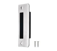 Gâche de serrure SOURCING MAP Plaque de frappe porte Plaque de gâche pêne dormant 90mm x 40mm Inox 201 Argenté 1 kit