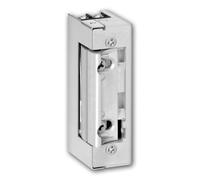Gâche électrique 10-24 V CA/CC - symétrique - à émission de Courant - têtière réglable - réversible (DIN Droite/Gauche) - pour Portes Standard - Montage encastré