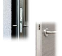 Extel Gâche Électrique Encastrable, Mémoire Mécanique, Réversible, 12V | Verrouillage journalier, Aluminium anticorrosion, Loquet ajustable 4mm, Basse conso 500mA, Visiophone Safe
