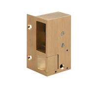 Gâche électrique - en applique - à émission - droite - bronze - 1 MÉTALUX