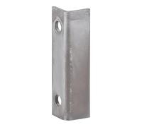 Gâche équerre pour batteuses - Décor : Zingué - Entraxe de fixation : 27 mm - Hauteur : 40 mm - Largeur : 10 mm - Matériau : Acier - Profondeur : 10 mm - ITAR