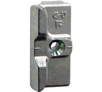 Gâche galet Ferco pour menuiserie PVC E195680001 Noir G