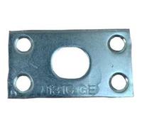 Gâche plate entailler diamètre 16mm - MANTION - 1316GE Noir G