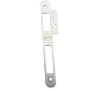 Gâche plate réglable BOURG MERMIER acier zingué argent - réversible - ép.2mm - M-074480