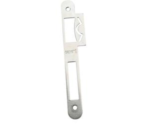 Gâche plate réglable BOURG MERMIER acier zingué argent - réversible - ép.2mm - M-074480
