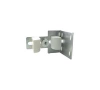 Gâche portail coulissant - Acier zingué blanc - 3 fonctions blanc