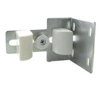 Gâche portail coulissant - Acier zingué blanc - 3 fonctions blanc G