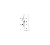 Generique Gâche plate inox Metalux 1102 – épaisseur 2 mm, hauteur 180 mm, largeur 24 mm