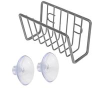 Gacqpli Porte-éponge - Support en Acier Inoxydable pour Torchon, Porte-éponge D'évier Mobile avec Ventouses, Accessoires De Salle De Bain, D'évier De Cuisine