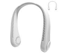 Gadgets de soufflage d'air torsadables portables autour du cou | Ventilateur de cou personnel pour randonnée, pêche, trajet, course, marche, pique-nique, fête, parc, plage, camping