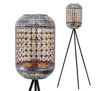 Gadgy Lampe Solaire Extérieure sur Pied 92 cm - Lanterne LED Étanche à 3 Pieds pour Jardin, Terrasse & Balcon - Éclairage Décoratif Solaire Design