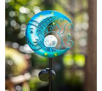 Gadgy Lampes Solaires de Jardin Extérieur - Éclairage LED Imperméable en Forme de Lune - Décoration Solaire pour Jardin, Terrasse, Chemin ou Balcon