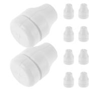 Gadpiparty 10 Pièces Poignées de Tirage pour Stores en Plastique Blanc, Installation Facile, Cordon Lisse et Résistant pour Rideaux et Stores de Fenêtre