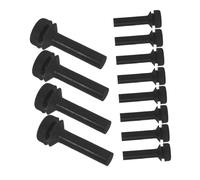 Gadpiparty 12pcs Pieds en Caoutchouc Noir pour Grille de Cuisinière à Gaz, Absorption des Chocs Bruit, Remplacement Solide pour Cuisines Domestiques et Commerciales