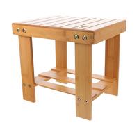 Gadpiparty 1pièce Tabouret Bambou Naturel Mini Stable et Résistant pour Maison et Bureau Tabouret de Cuisine et Jardinage Pratique Petit Siège Portable Bois Solide