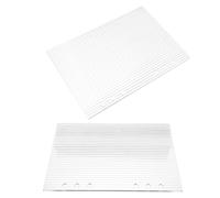 Gadpiparty 2 Pièces Couverture de Classeur à Anneaux Acrylique Transparent Protecteur de Cahier Rechargeable pour Organiseur Budget et Agenda Scolaire