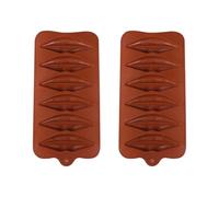 Gadpiparty 2 Pièces Moules à Chocolat en Silicone Marron Multi-usages Design Créatif, Faciles à Nettoyer, Pâtisserie Professionnelle Fabrication de Bonbons Couleur Aléatoire