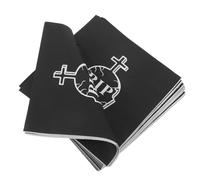 Gadpiparty 20 Pièces Serviettes de Fête en Papier Noires Décoratives de Pierre Tombale pour Anniversaire, Capacité Grosse, Décoration Originale pour Soirée Halloween