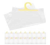 Gadpiparty 25 Pièces Organiseur Suspendu Transparent avec Crochets | Salle de t Bibliothèque, Format 37x26cm, Jaune, Rangement Réutilisable