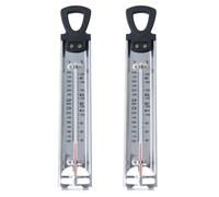 Gadpiparty 2pièces Thermomètre à Sucre Suspendu Double Échelle pour Confiture Sirop et Cuisson Maison Outil de Mesure Précis pour Bonbons