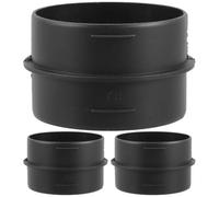 Gadpiparty 3 Pièces Connecteur de Tuyau de Chauffage Droit 75mm en | Raccord Inline pour Conduit de Chauffage Diesel, Remplacement Direct, Compact pour Espaces Réduits