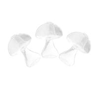 Gadpiparty 3 Pièces Petit Vase en Verre Décoratif de Champignon, Mini Vase Hydroponique, Verre, pour Plantes Hydroponiques, Bureaux et Espaces Personnels